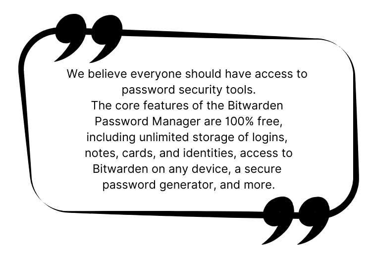 bitwarden features
